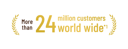 more than 24million customers world wide