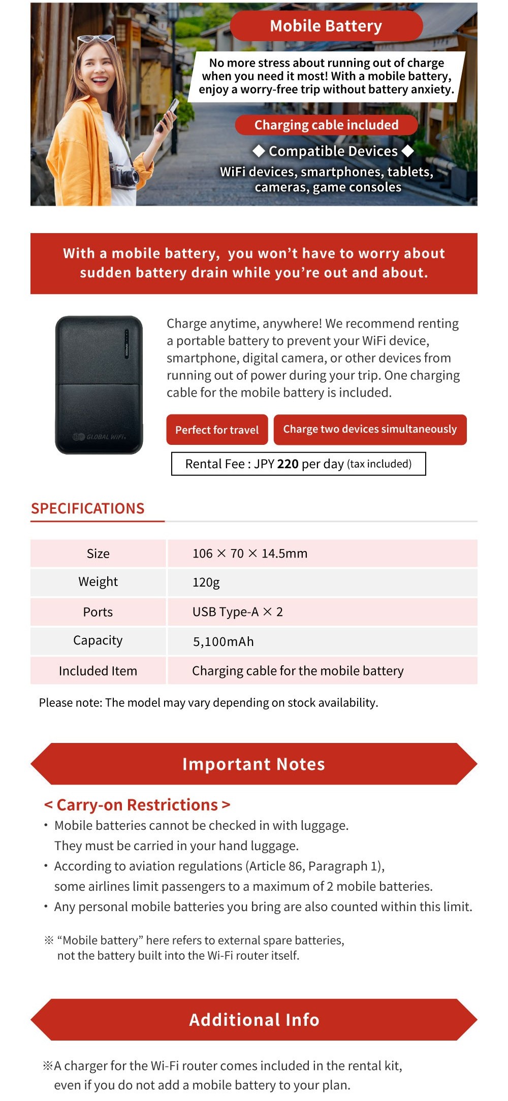 Power Bank(5,500mAh)