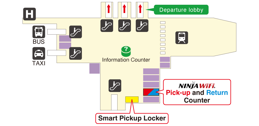 中部国際空港（セントレア） 第1ターミナル マップ